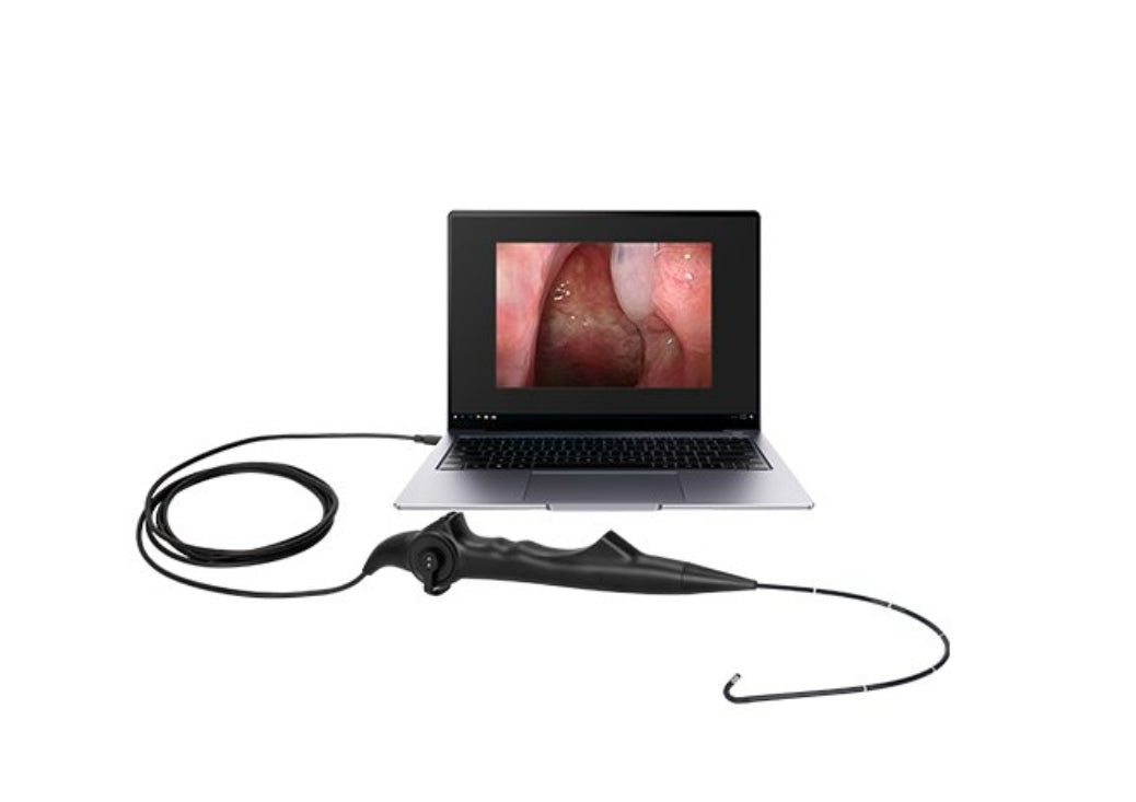 Rhino-Laryngo-Pharyngo-Videoscope, flexible, with USB-connection
