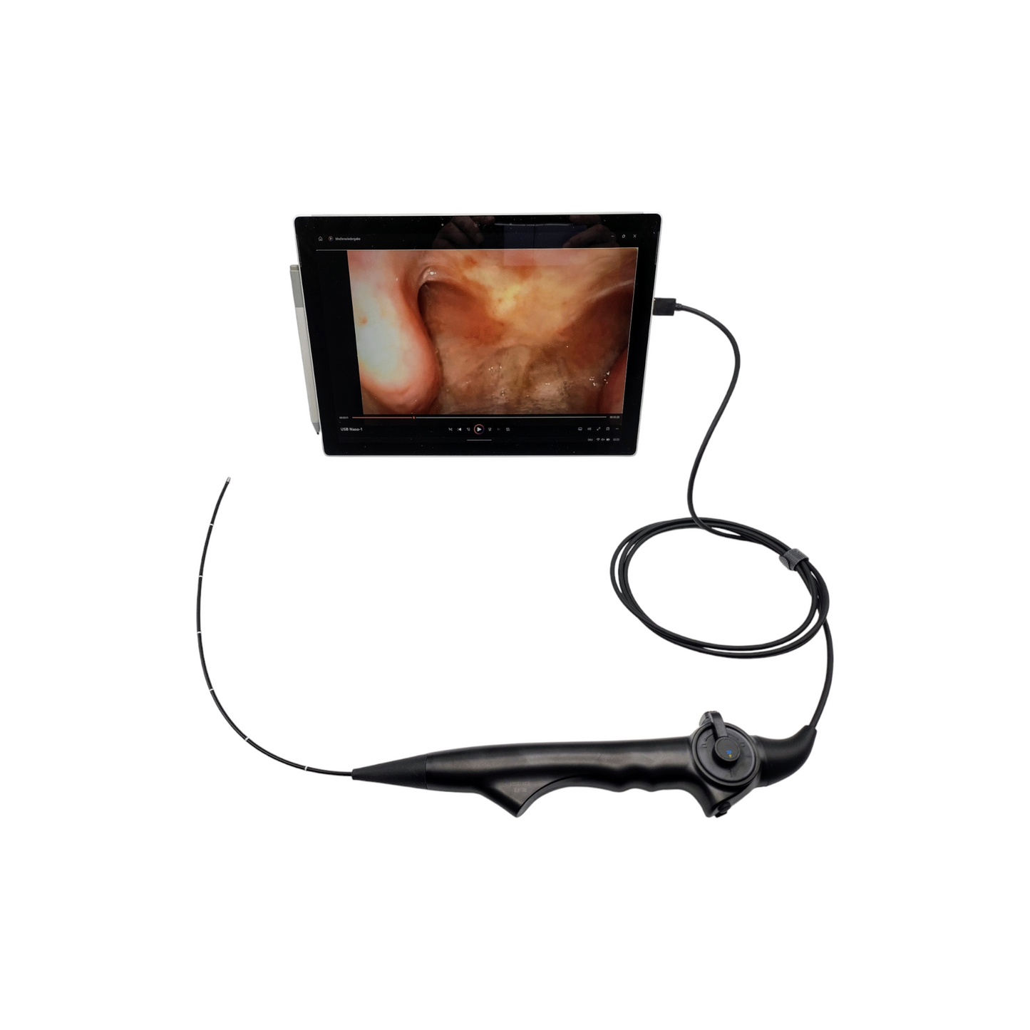 Rhino-Laryngo-Pharyngo-Videoscope, flexible, with USB-connection